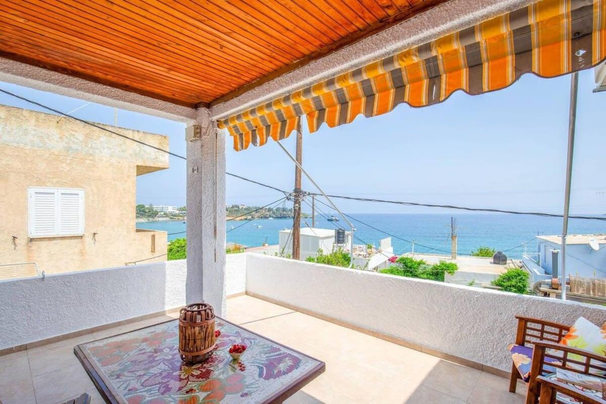 Ferienwohnung Agia Pelagia Blue Apt With Seaview 50M From Sea Exterior foto
