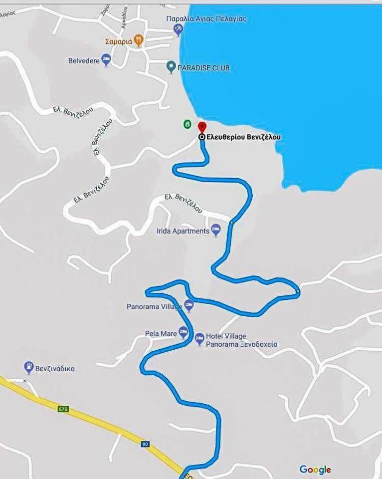 Ferienwohnung Agia Pelagia Blue Apt With Seaview 50M From Sea Exterior foto