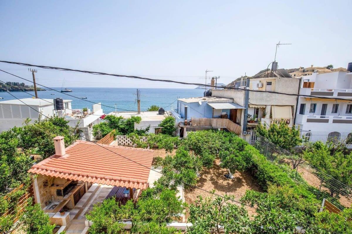 Ferienwohnung Agia Pelagia Blue Apt With Seaview 50M From Sea Exterior foto