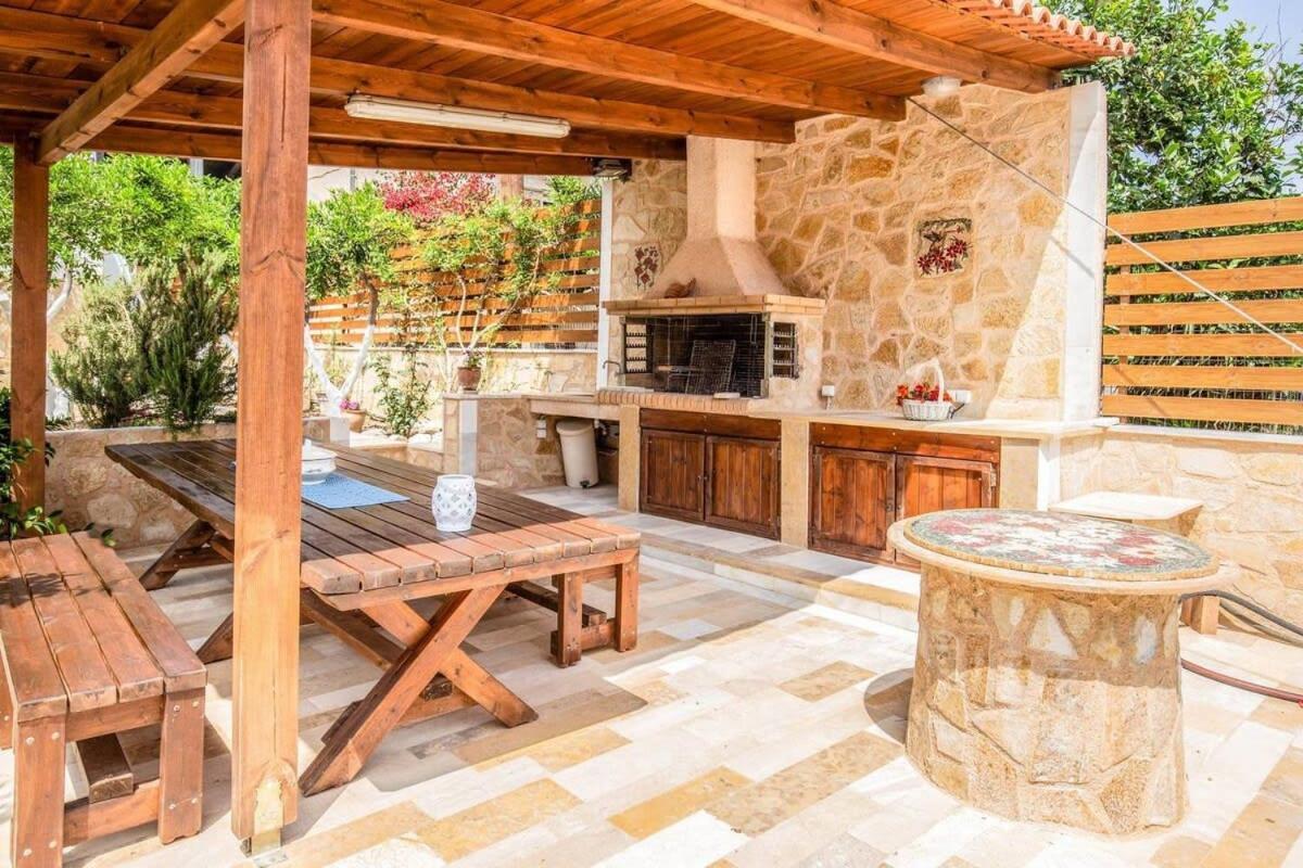 Ferienwohnung Agia Pelagia Blue Apt With Seaview 50M From Sea Exterior foto